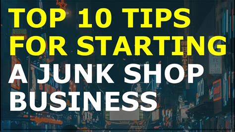 How to Start a Junk Shop Business .